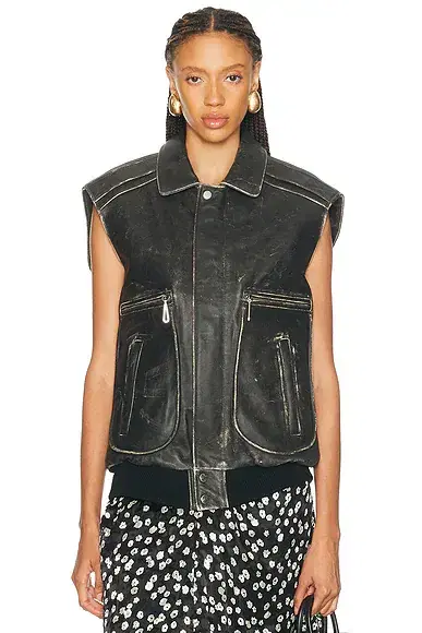 RABANNE Oversized Sleeveless Jacket
