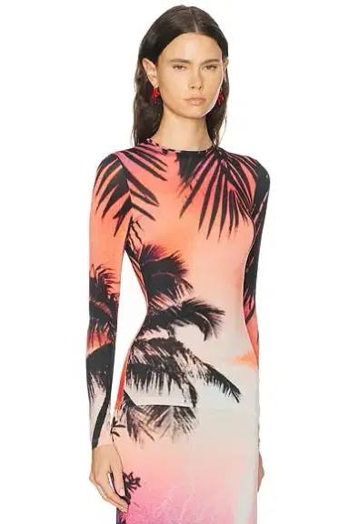 Rabanne Palm Long Sleeve Tee | Thumbnail 2 Rabanne Palm Long Sleeve Tee | Thumbnail 2