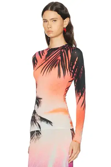 Rabanne Palm Long Sleeve Tee | Thumbnail 3 Rabanne Palm Long Sleeve Tee | Thumbnail 3