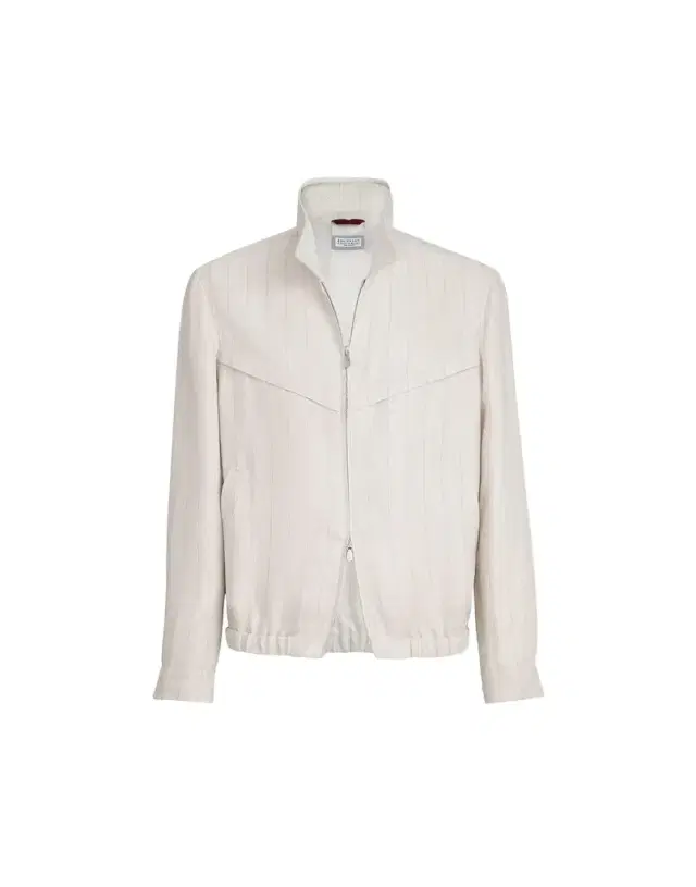 Brunello Cucinelli Chalk stripe chevron outerwear jacket
