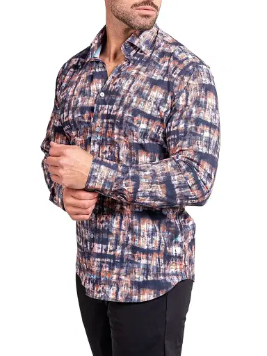 Maceoo Men's Fibonacci Stretch Ascension Shirt - Black | Thumbnail 4 Maceoo Men's Fibonacci Stretch Ascension Shirt - Black | Thumbnail 4