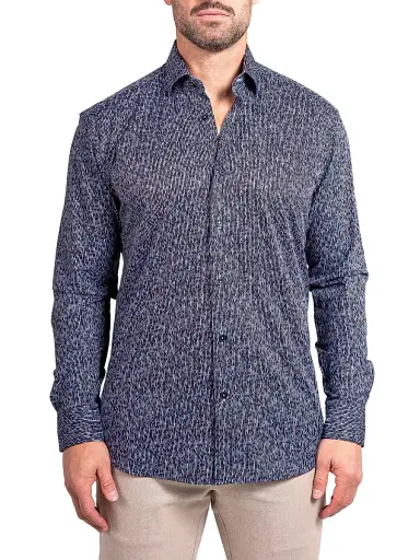 Maceoo Men's Fibonacci Stretch Ascension Shirt - Black | Thumbnail 2 Maceoo Men's Fibonacci Stretch Ascension Shirt - Black | Thumbnail 2