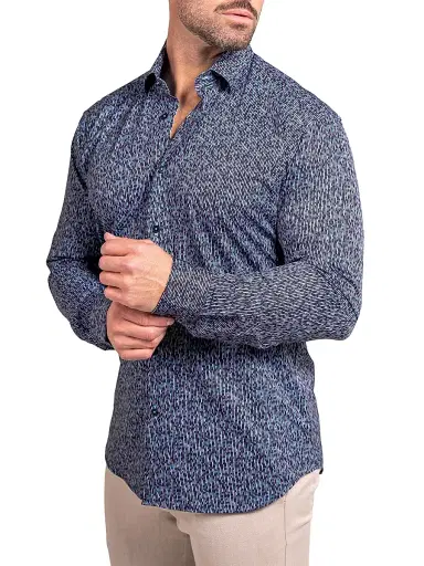 Maceoo Men's Fibonacci Stretch Ascension Shirt - Black | Thumbnail 3 Maceoo Men's Fibonacci Stretch Ascension Shirt - Black | Thumbnail 3