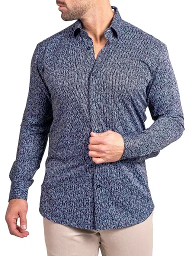 Maceoo Men's Fibonacci Stretch Ascension Shirt - Black | Thumbnail 7 Maceoo Men's Fibonacci Stretch Ascension Shirt - Black | Thumbnail 7