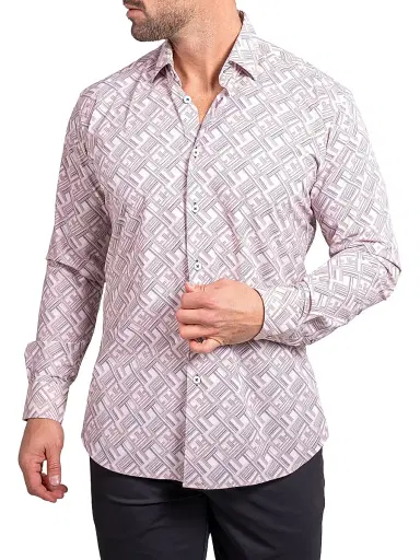 Maceoo Men's Fibonacci Stretch Ascension Shirt - White | Thumbnail 3 Maceoo Men's Fibonacci Stretch Ascension Shirt - White | Thumbnail 3
