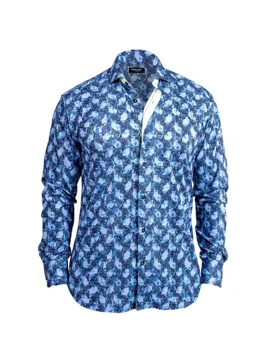 Maceoo Men's Einstein Stretch Ascension Shirt - Blue - Size XXXXL | Thumbnail 1 Maceoo Men's Einstein Stretch Ascension Shirt - Blue - Size XXXXL | Thumbnail 1