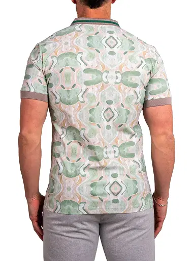 Maceoo Men's Ascension Polo Shirt - Green | Thumbnail 6 Maceoo Men's Ascension Polo Shirt - Green | Thumbnail 6