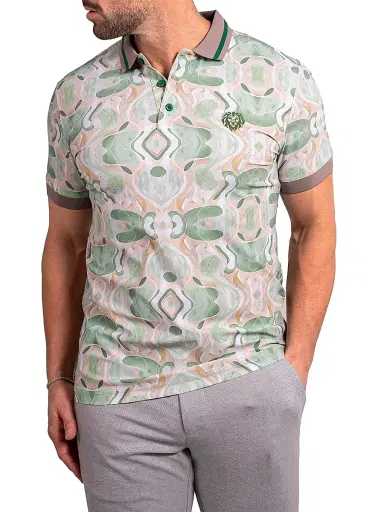 Maceoo Men's Ascension Polo Shirt - Green | Thumbnail 7 Maceoo Men's Ascension Polo Shirt - Green | Thumbnail 7