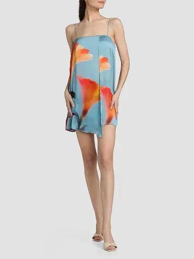 Misa Los Angeles Women's Inez Printed Shift Minidress - Fire Petal - Size XL | Thumbnail 2 Misa Los Angeles Women's Inez Printed Shift Minidress - Fire Petal - Size XL | Thumbnail 2