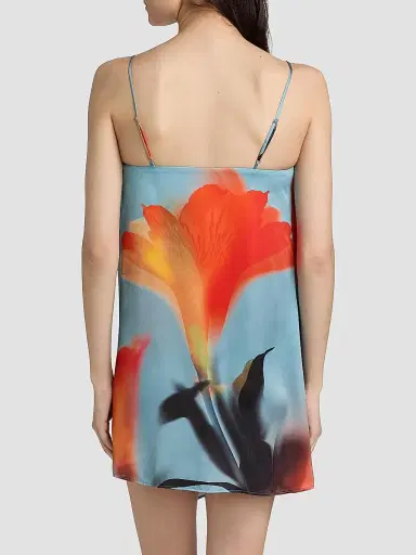 Misa Los Angeles Women's Inez Printed Shift Minidress - Fire Petal - Size XL | Thumbnail 5 Misa Los Angeles Women's Inez Printed Shift Minidress - Fire Petal - Size XL | Thumbnail 5