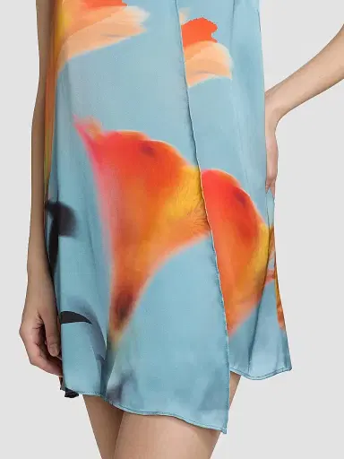Misa Los Angeles Women's Inez Printed Shift Minidress - Fire Petal - Size XL | Thumbnail 6 Misa Los Angeles Women's Inez Printed Shift Minidress - Fire Petal - Size XL | Thumbnail 6
