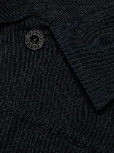 Vince Men's Pleated Cotton-Linen Trucker Jacket - Coastal | Thumbnail 7