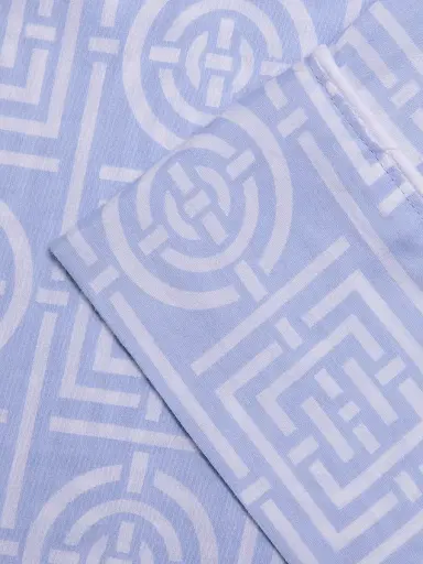 Natori Women's Infinity Cotton Sateen Pajama Set - Powder Blue - Size XL | Thumbnail 7