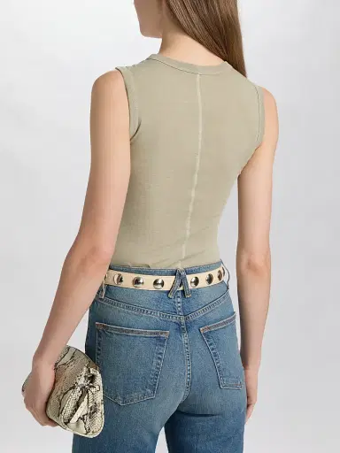 SLVRLAKE Women's Crew Cotton Tank - Desert Hills | Thumbnail 5