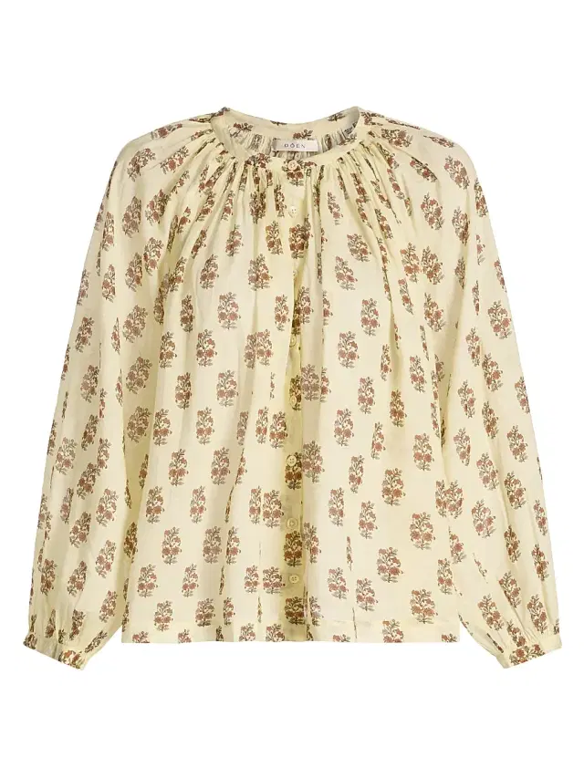 DÔEN Women's Jonie Floral Cotton Top - Dandelion Grove