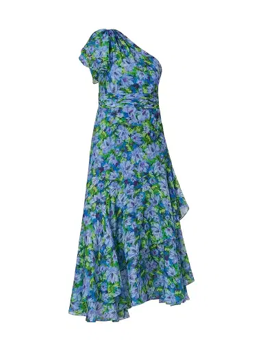 Shoshanna Women's Melody Floral Chiffon One-Shoulder Maxi Dress | Thumbnail 1 Shoshanna Women's Melody Floral Chiffon One-Shoulder Maxi Dress | Thumbnail 1