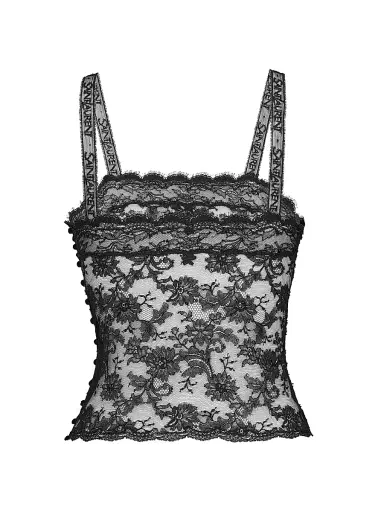 Saint Laurent Women's Lace Camisole | Thumbnail 2 Saint Laurent Women's Lace Camisole | Thumbnail 2