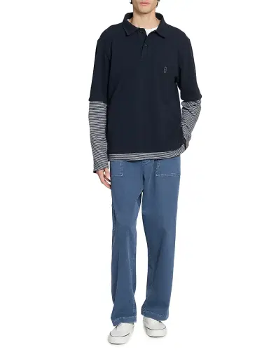 OFFICINE GÉNÉRALE Men Percy Layered Polo Shirt | Thumbnail 2