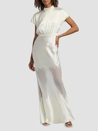 Saloni Women's Fabienne Silk-Blend Column Gown | Thumbnail 2 Saloni Women's Fabienne Silk-Blend Column Gown | Thumbnail 2