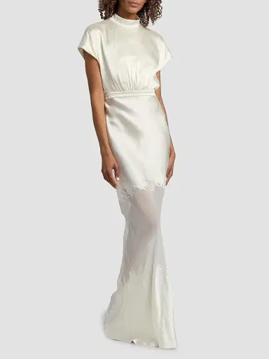 Saloni Women's Fabienne Silk-Blend Column Gown | Thumbnail 3 Saloni Women's Fabienne Silk-Blend Column Gown | Thumbnail 3