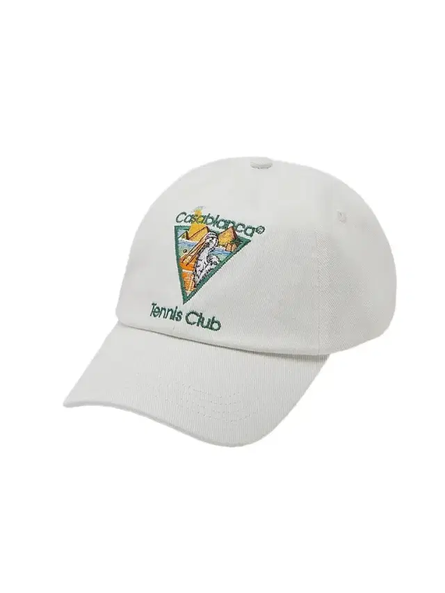 Casablanca Men's Tennis Club Emblem Baseball Cap - White