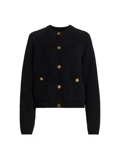 TOTEME Women's Hammered Button Cotton Cardigan | Thumbnail 1 TOTEME Women's Hammered Button Cotton Cardigan | Thumbnail 1