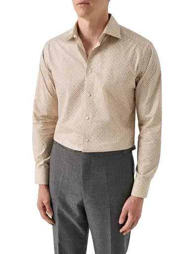 Eton Men's Cocktail Twill Slim-Fit Shirt - Orange | Thumbnail 2