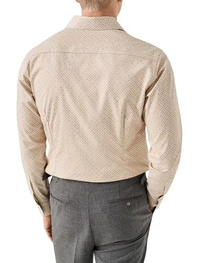 Eton Men's Cocktail Twill Slim-Fit Shirt - Orange | Thumbnail 3