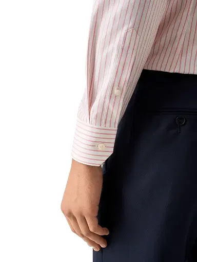 Eton Men's Striped Cotton Contemporary-Fit Shirt - Pink - Size 17.5 | Thumbnail 6 Eton Men's Striped Cotton Contemporary-Fit Shirt - Pink - Size 17.5 | Thumbnail 6