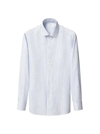 Eton Men's Striped Cotton Contemporary-Fit Shirt - Mid Blue | Thumbnail 2