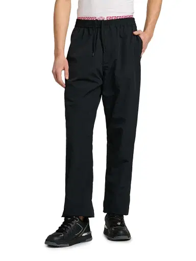 Versace Men's Soft Wrinkled Nylon Pants - Black - Size 40 | Thumbnail 3