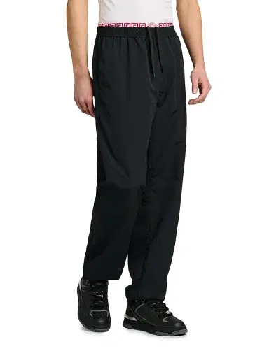 Versace Men's Soft Wrinkled Nylon Pants - Black - Size 40 | Thumbnail 4