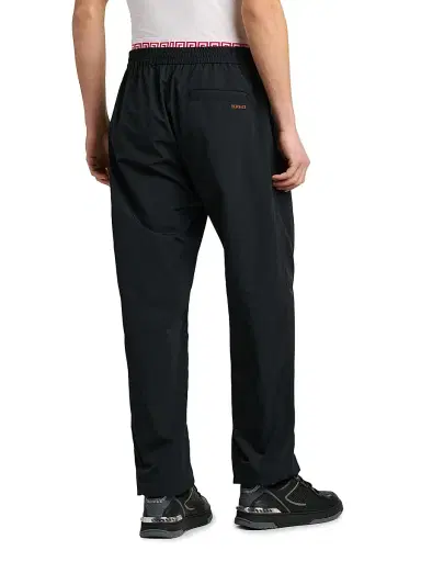 Versace Men's Soft Wrinkled Nylon Pants - Black - Size 40 | Thumbnail 5
