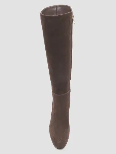 Gianvito Rossi Women's Camoscio 85MM Suede Knee-High Boots - Dark Brown - Size 12 | Thumbnail 4