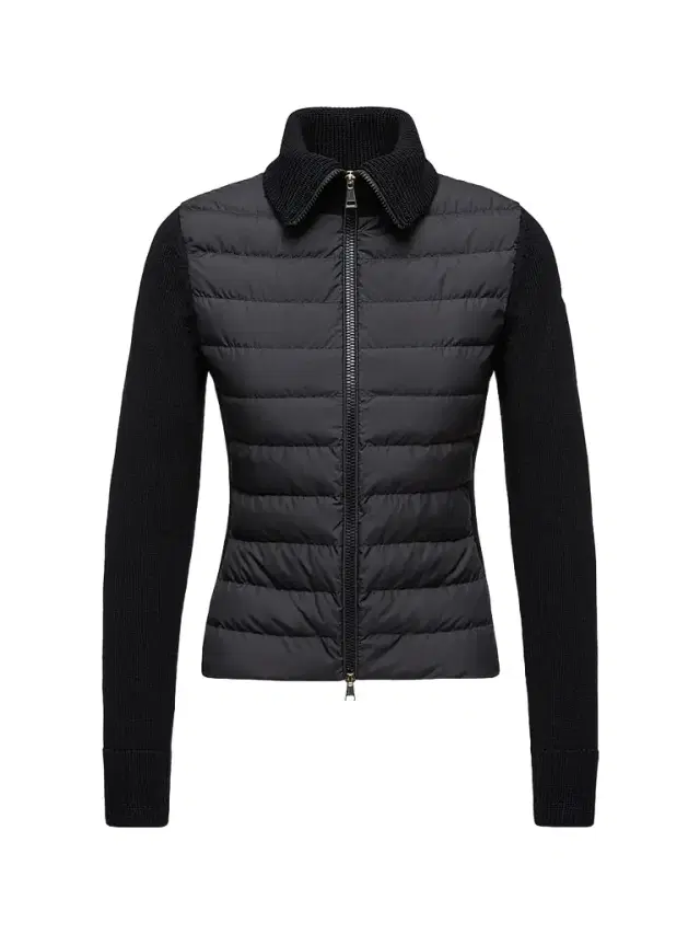 Moncler Women's Down-Filled Cardigan in Wool - Black