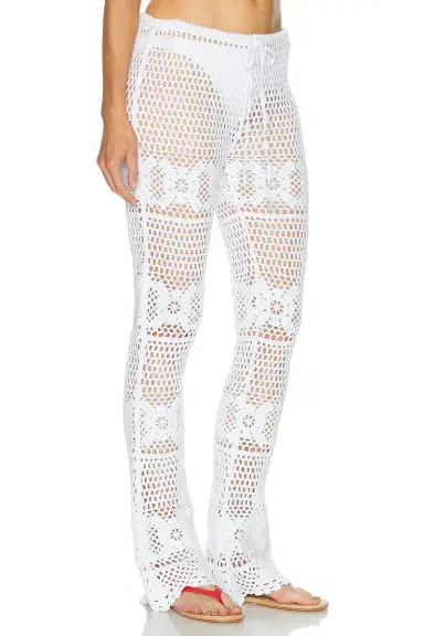 Skims Crochet Swim Skinny Flare Pant | Thumbnail 2