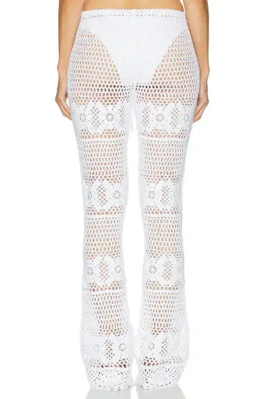 Skims Crochet Swim Skinny Flare Pant | Thumbnail 4