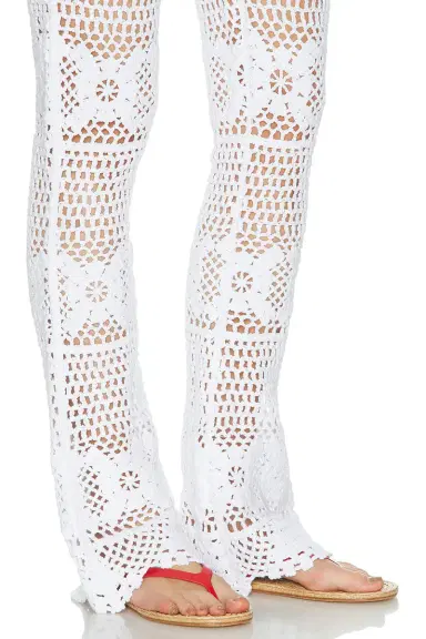 Skims Crochet Swim Skinny Flare Pant | Thumbnail 6