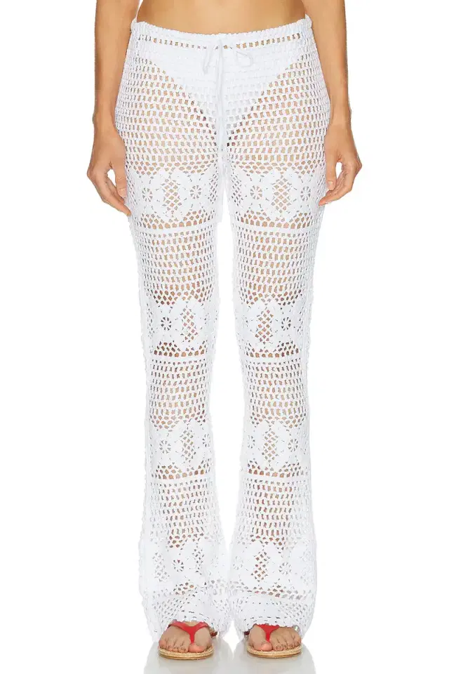 SKIMS Crochet Swim Skinny Flare Pant