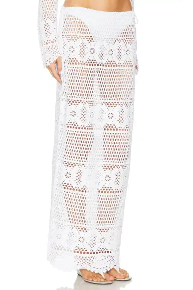 Skims Crochet Swim Long Skirt | Thumbnail 2