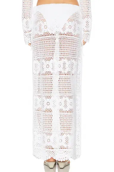 Skims Crochet Swim Long Skirt | Thumbnail 4