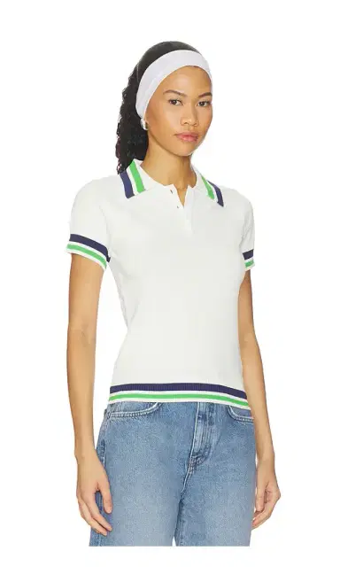 ALL THE WAYS Hazel Knit Polo Top | Thumbnail 2