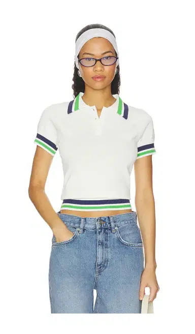 ALL THE WAYS Hazel Knit Polo Top | Thumbnail 1