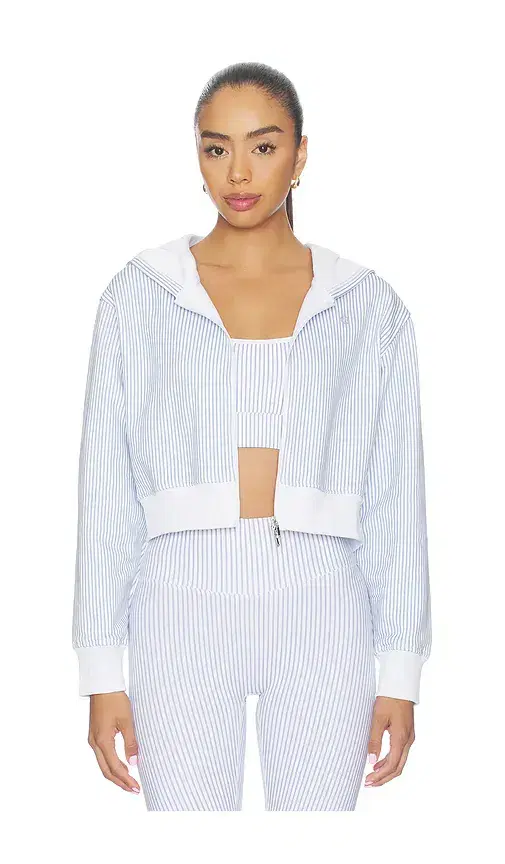 Astoria Cropped Zip Hoodie Jacket