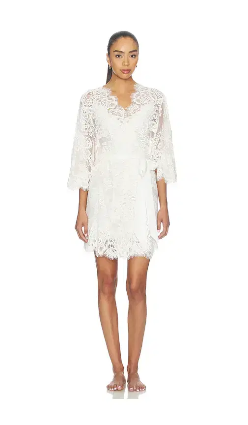 homebodii Peyton Short Lace Robe