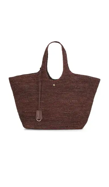 Anine Bing Lili Tote Raphia Bag | Thumbnail 1