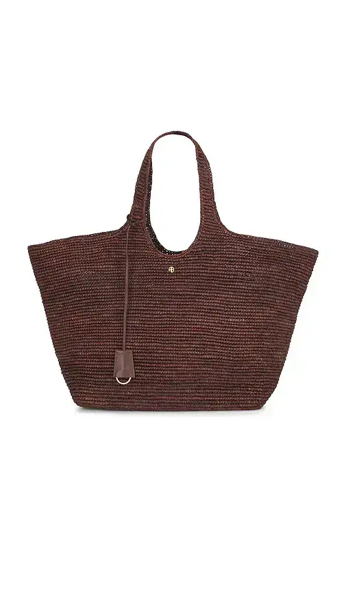 ANINE BING Lili Tote Raphia Bag