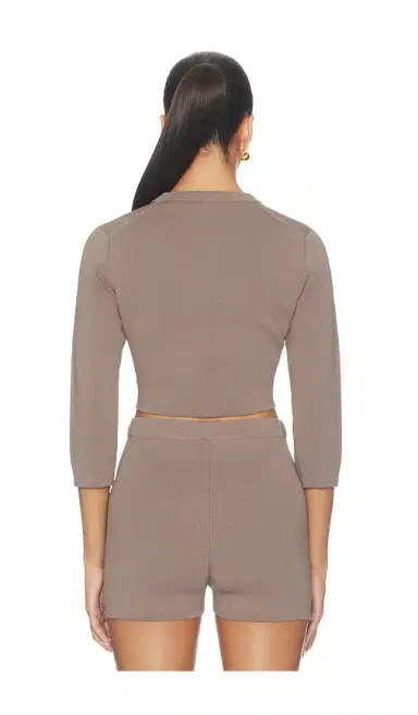 Skims Refined Knit Crop Cardigan | Thumbnail 3 Skims Refined Knit Crop Cardigan | Thumbnail 3