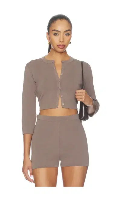 Skims Refined Knit Crop Cardigan | Thumbnail 1 Skims Refined Knit Crop Cardigan | Thumbnail 1