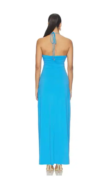 Runaway The Label Nina Ruched Halter Maxi Dress | Thumbnail 3